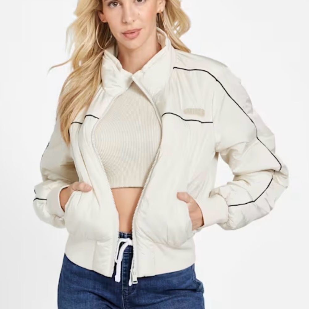 Guess Cream Puffer Jacket